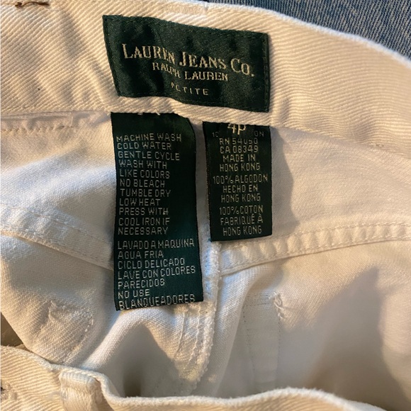 Vintage Ralph Lauren White Straight Jeans - Picture 7 of 8